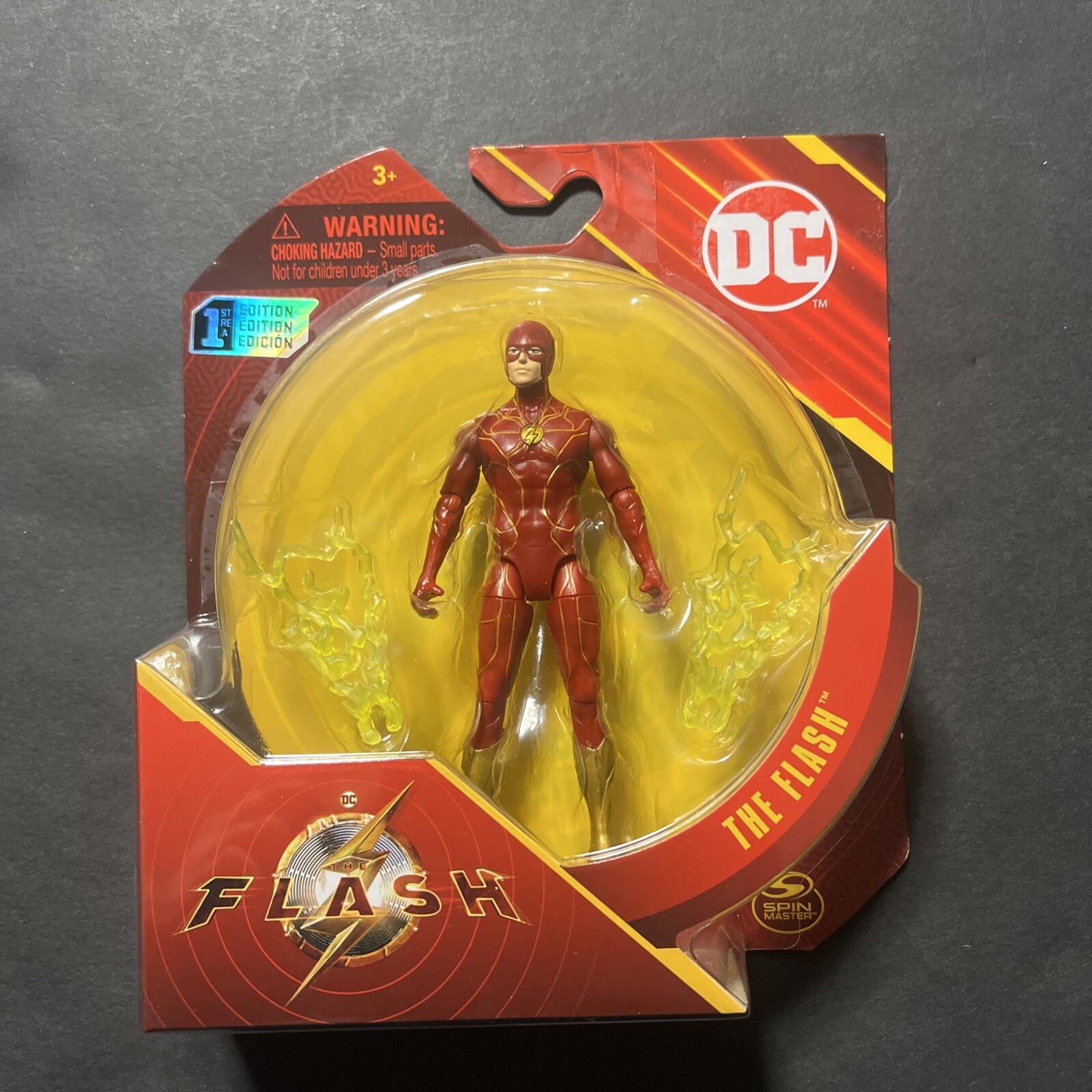 SpinMaster DC The Flash Movie THE FLASH 1sf Ed.4” Action Figure New & Sealed Box