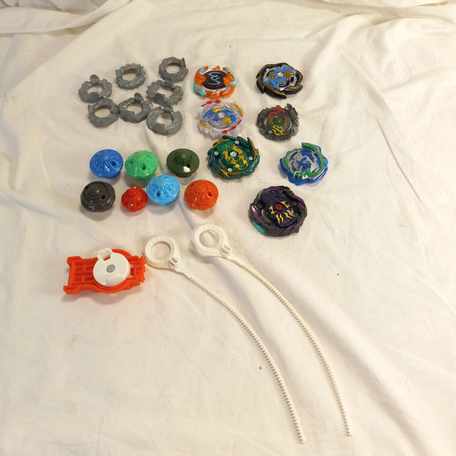 Random Lot of Beyblade Metal & Plastic Parts Pieces