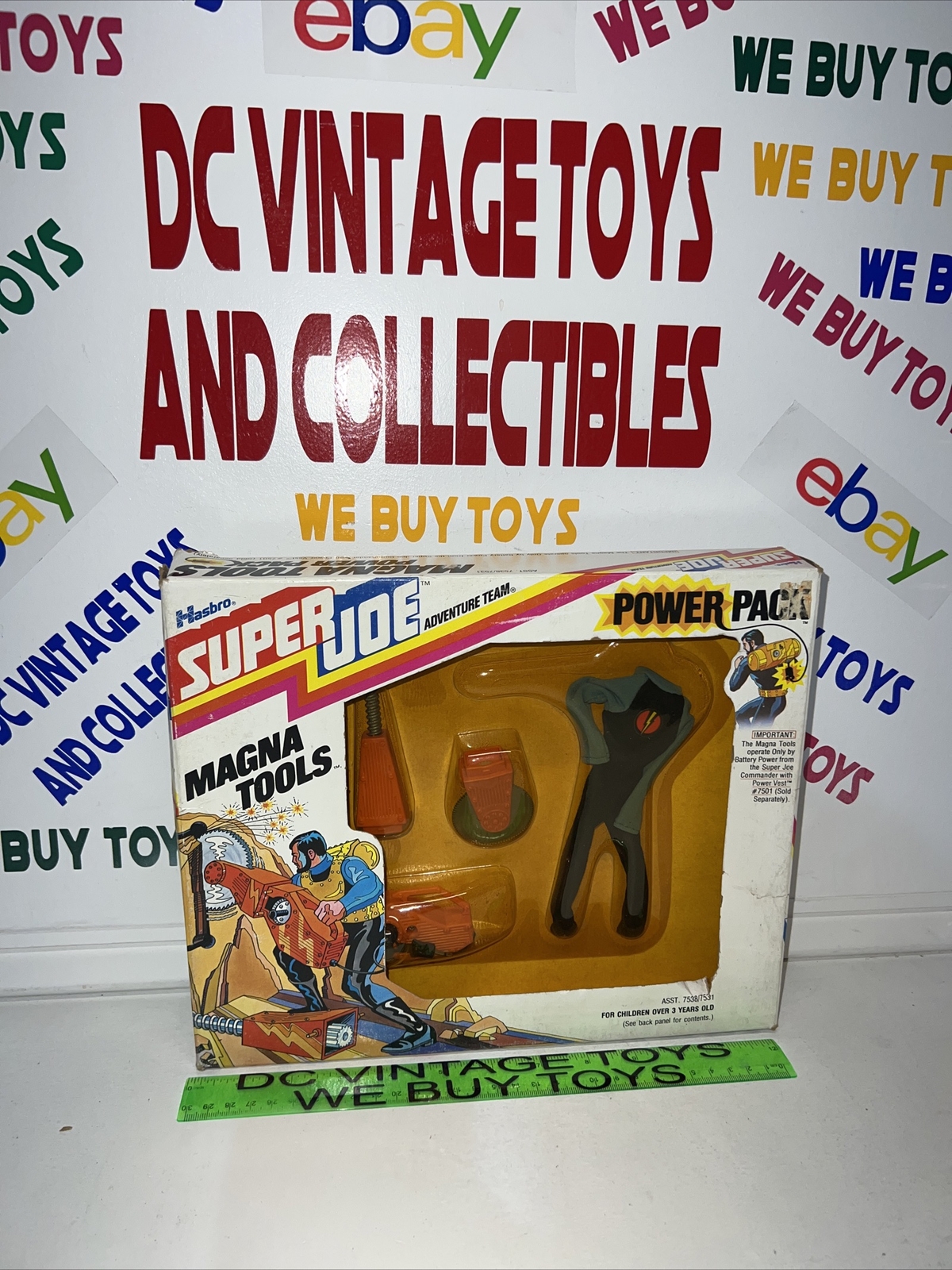 1977 Hasbro Super Joe Adventure Team Power Pack Magna Tools MIB New 🔥