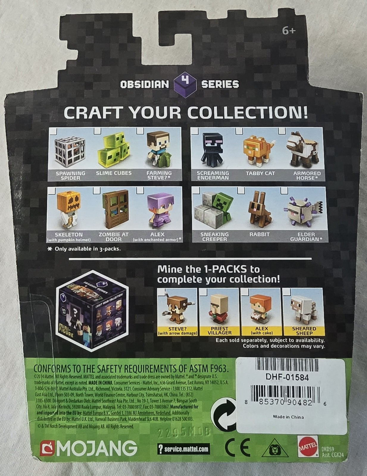 Obsidian Series 4 Elder Guardian Rabbit & Sneaky Creeper Mini Figure 3-Pack NEW