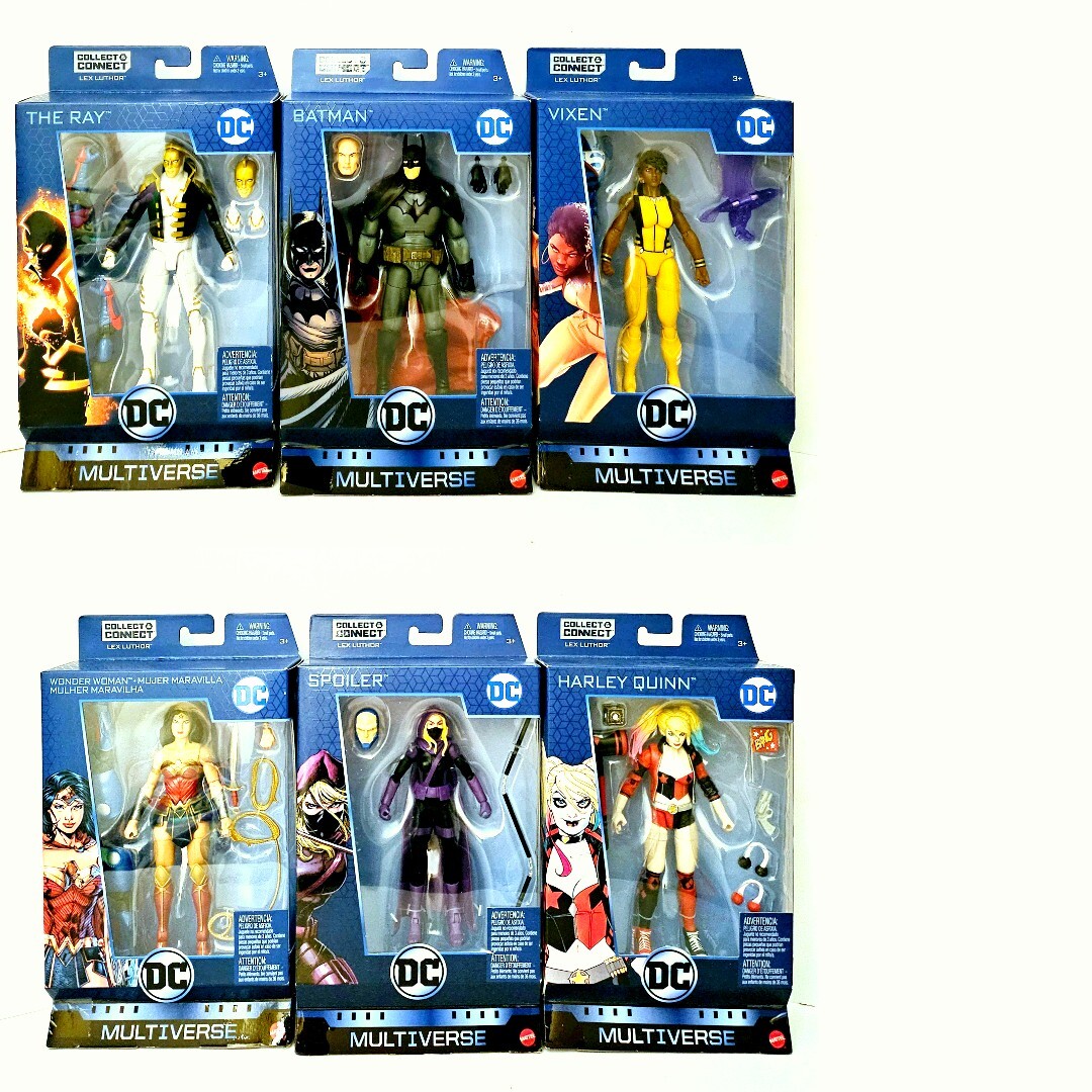 DC MULTIVERSE BAF LEX LUTHOR WAVE BATMAN RAY SPOILER VIXEN WONDER WOMAN HARLEY