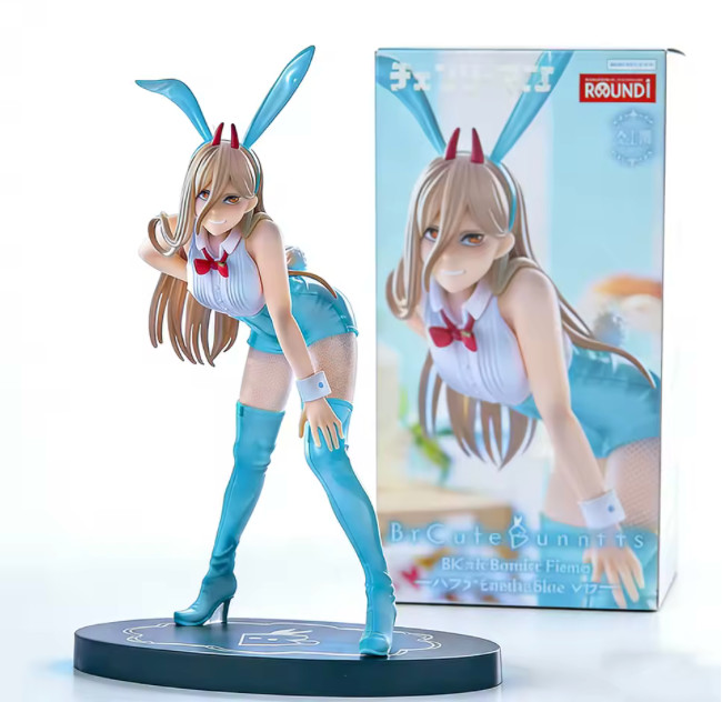 20CM Anime CHAINSAW MAN Figure POWER Standing Bunny Girl Model Gift
