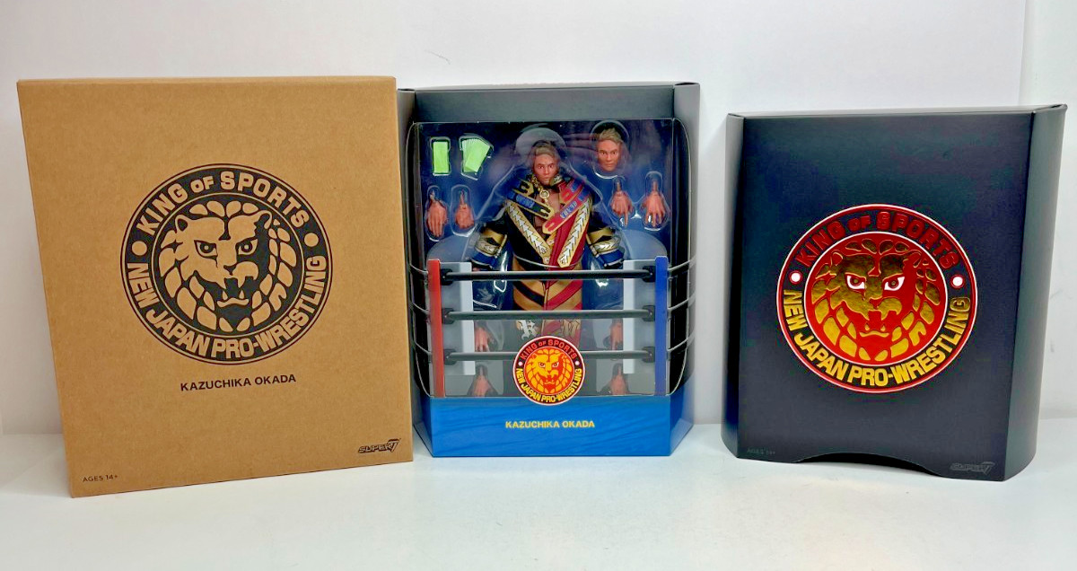 SUPER7 ULTIMATES NEW JAPAN PRO-WRESTLING KAZUCHIKA OKADA FIGURE SEALED NEW