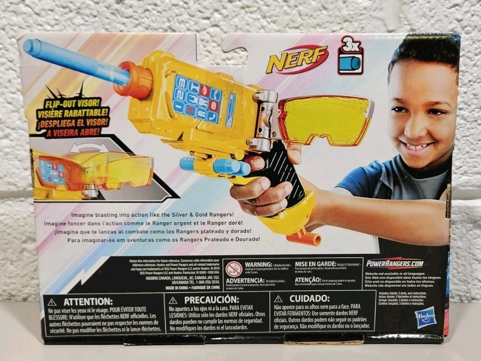 NERF Power Rangers Beast Morphers STRIKER MORPHER BLASTER Dart Firing Action Gun