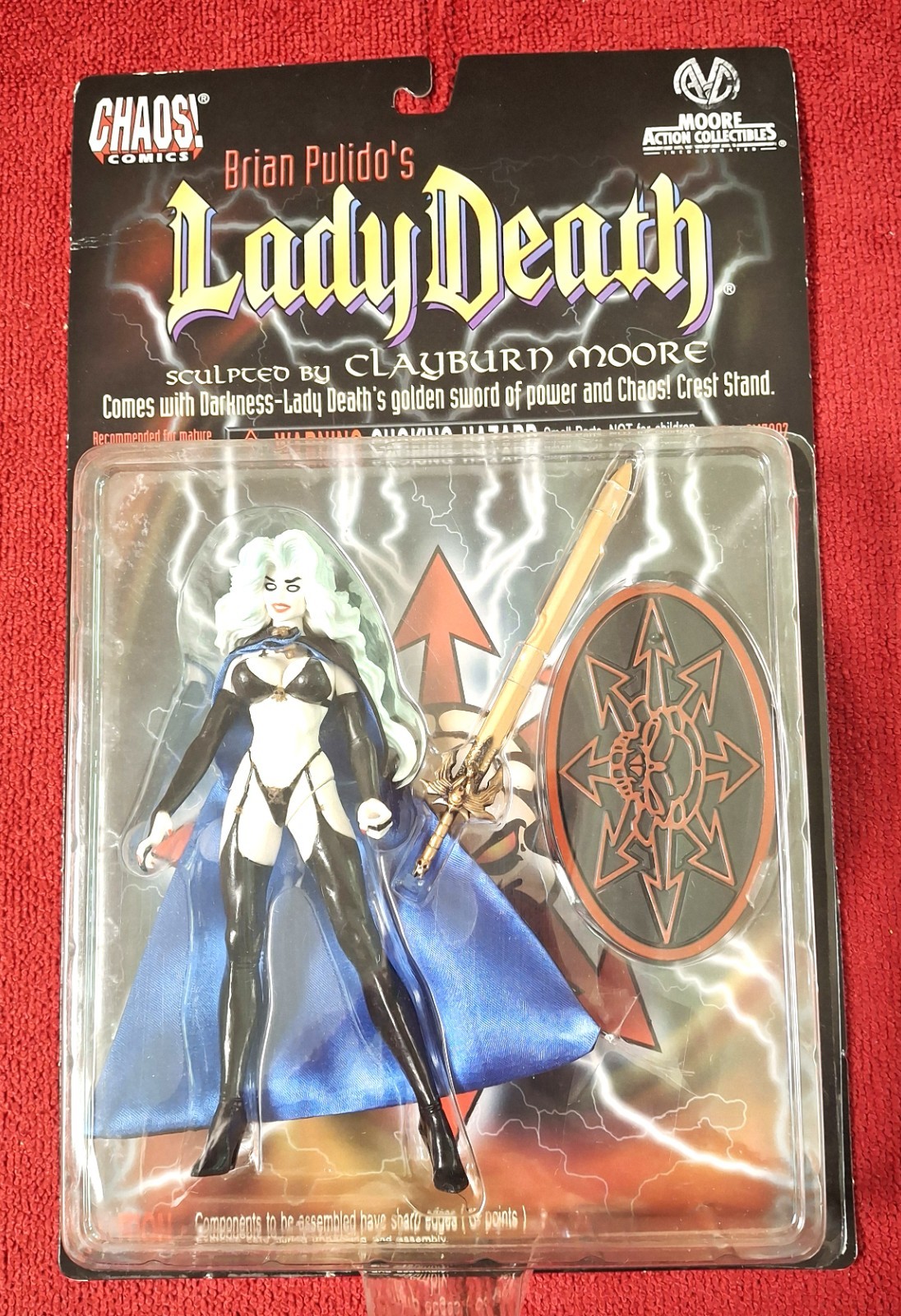 1997 Chaos Comics LADY DEATH Action Figure New in Box !!