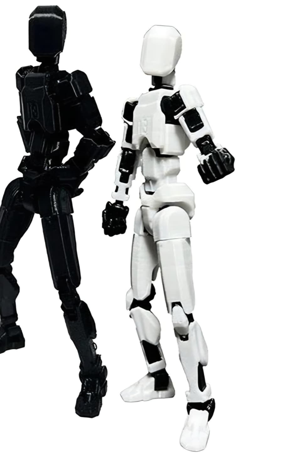 2 Sets Dummy 13 Robot Action Figure | DIY Multi-Articulated 3D Toys w/ Stand J4