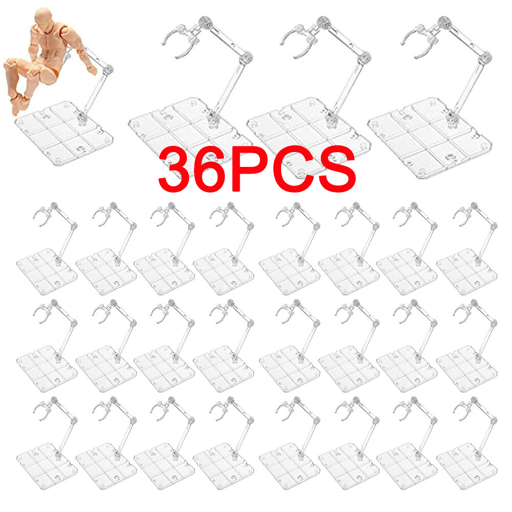 USA 36Pc Adjustable Action Figure Display Holder Base Doll Model Stand For HG144