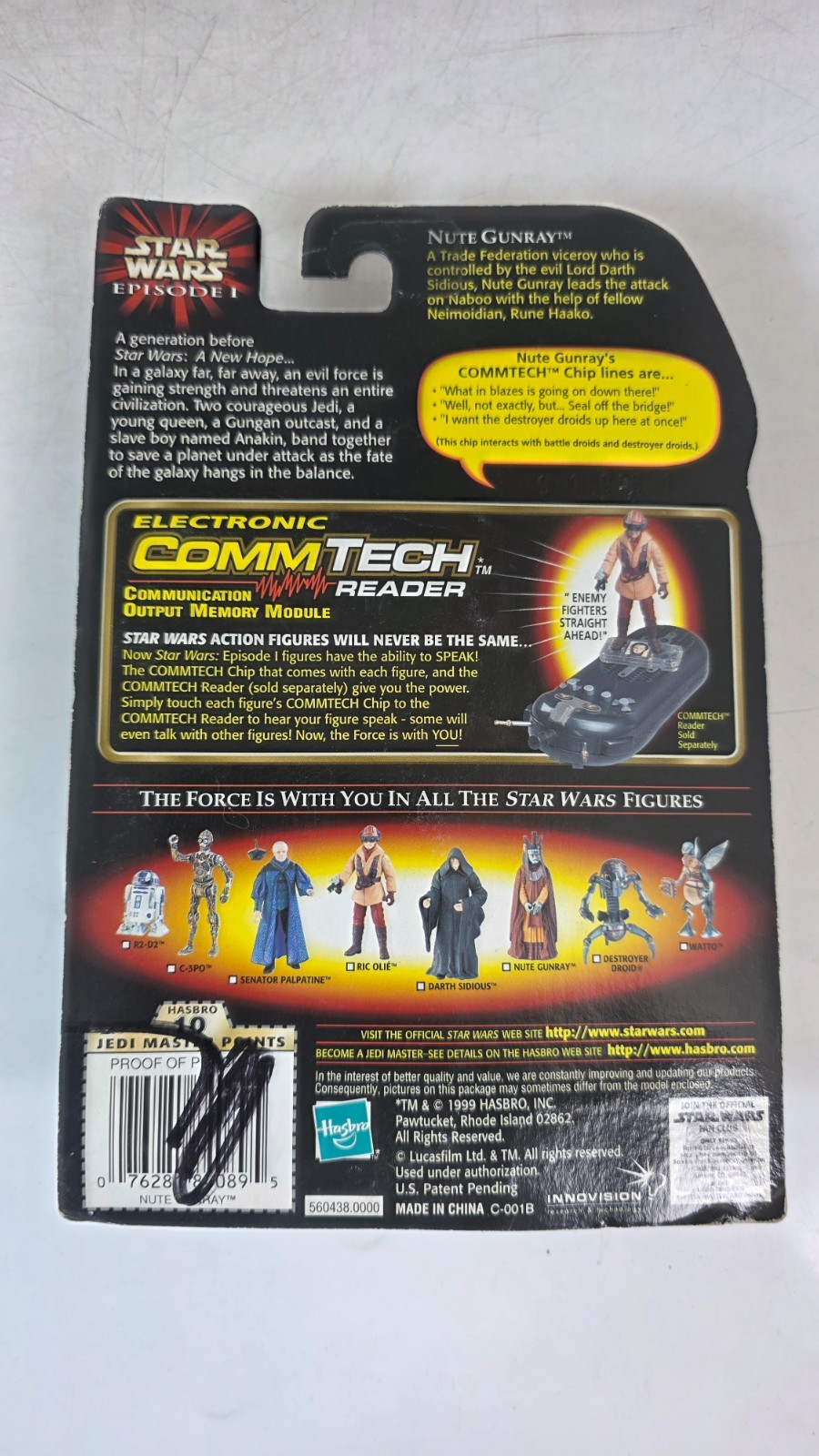 Star Wars Episode 1 CommTech Action Figures Lot of 10 – Darth Maul Obi-Wan MOC