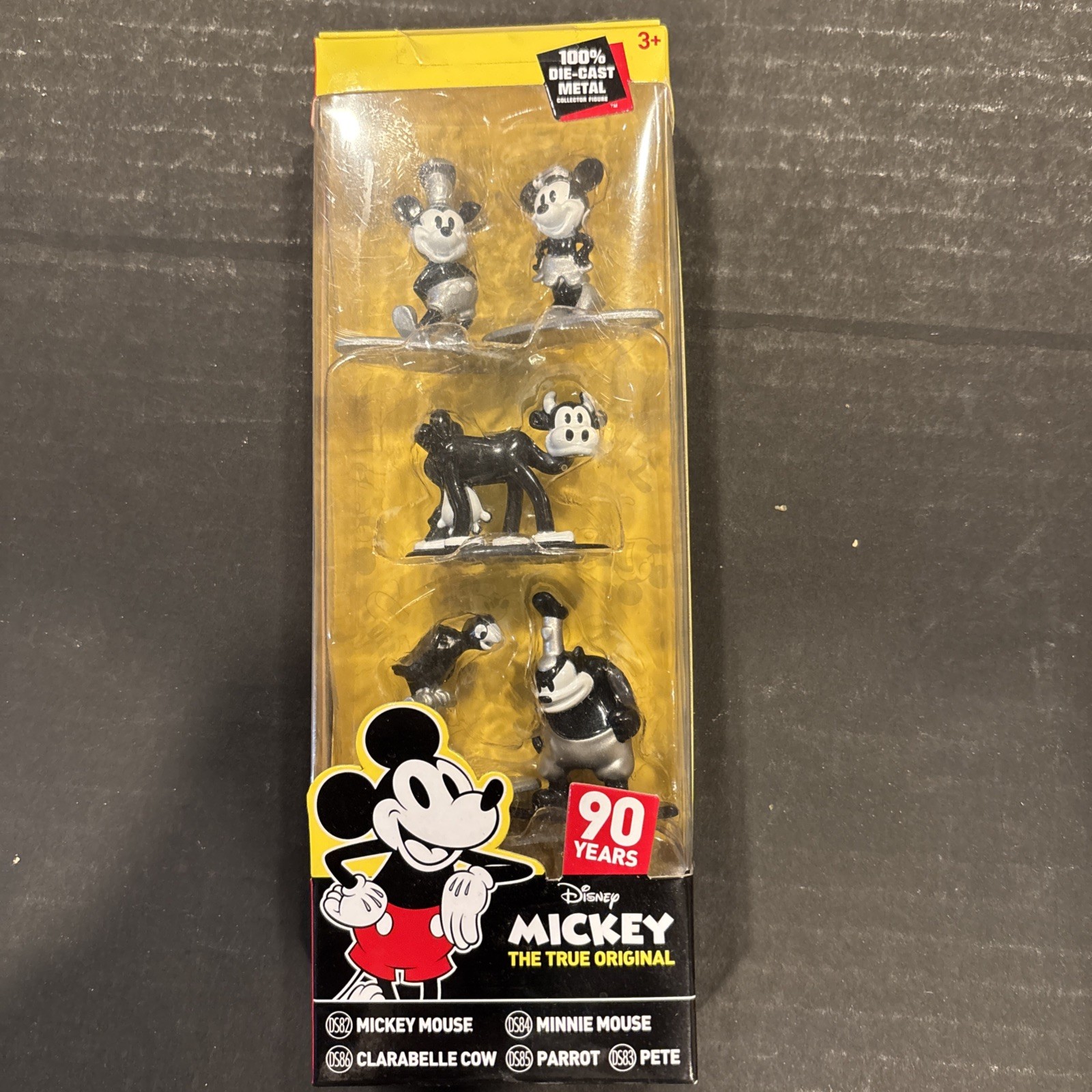 Disney Mickey Mouse True Original 90 Years Nano Metalfigs Die-Cast 5 FIGURE SET