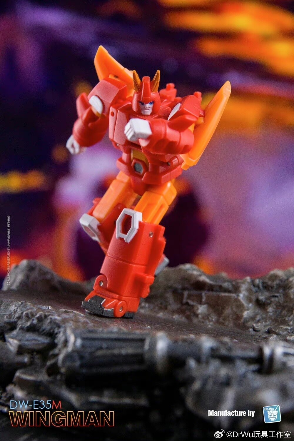 DR.WU DW-E35&DW-E34 Wingman Wasp GOLDEN BEETLE Action Figure MINI 4.5-6 cm Robot