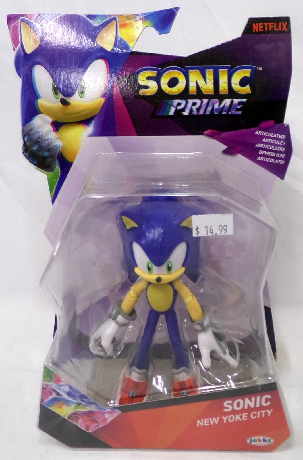 Jakks Pacific Sonic Prime New Yoke City Sonic the Hedgehog 4&Prime; Figure 2024 New