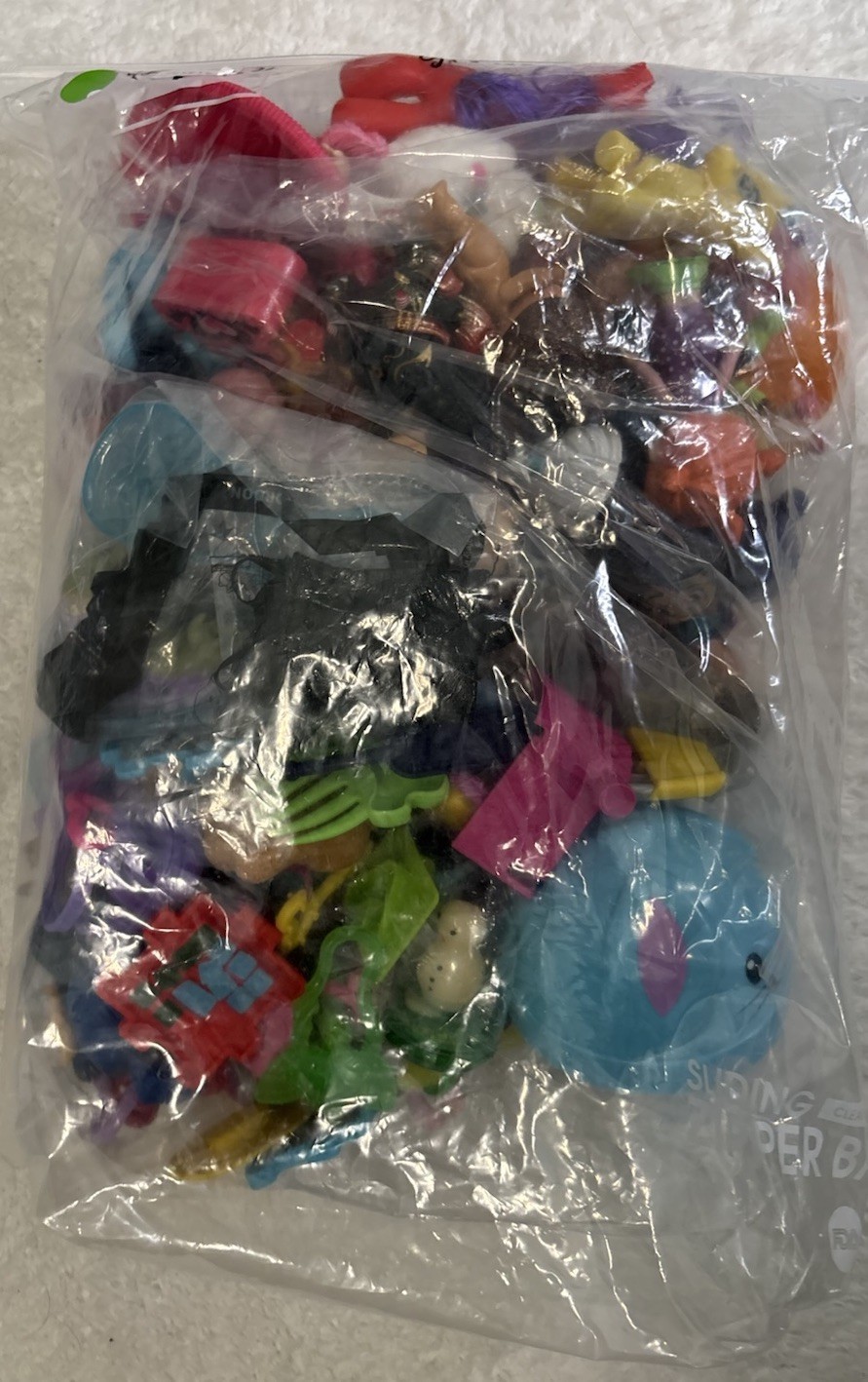 Bag of Mini Dolls Action Figures Disney Lot Mixed Figurines Toys 1 Gallon Bag