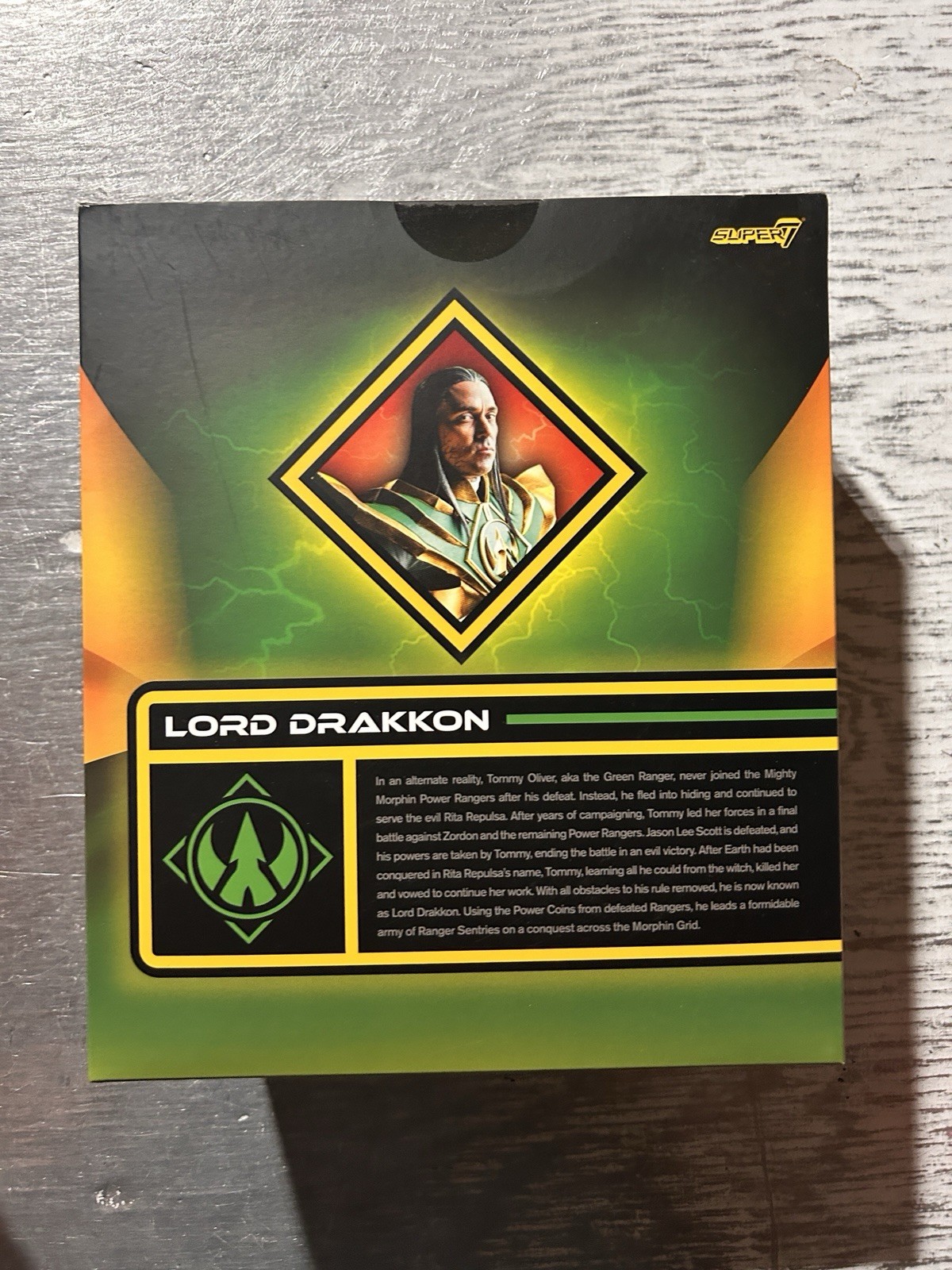 Super7 ULTIMATES! Mighty Morphin Power Rangers Lord Drakkon 7&Prime; Figure Box Damage