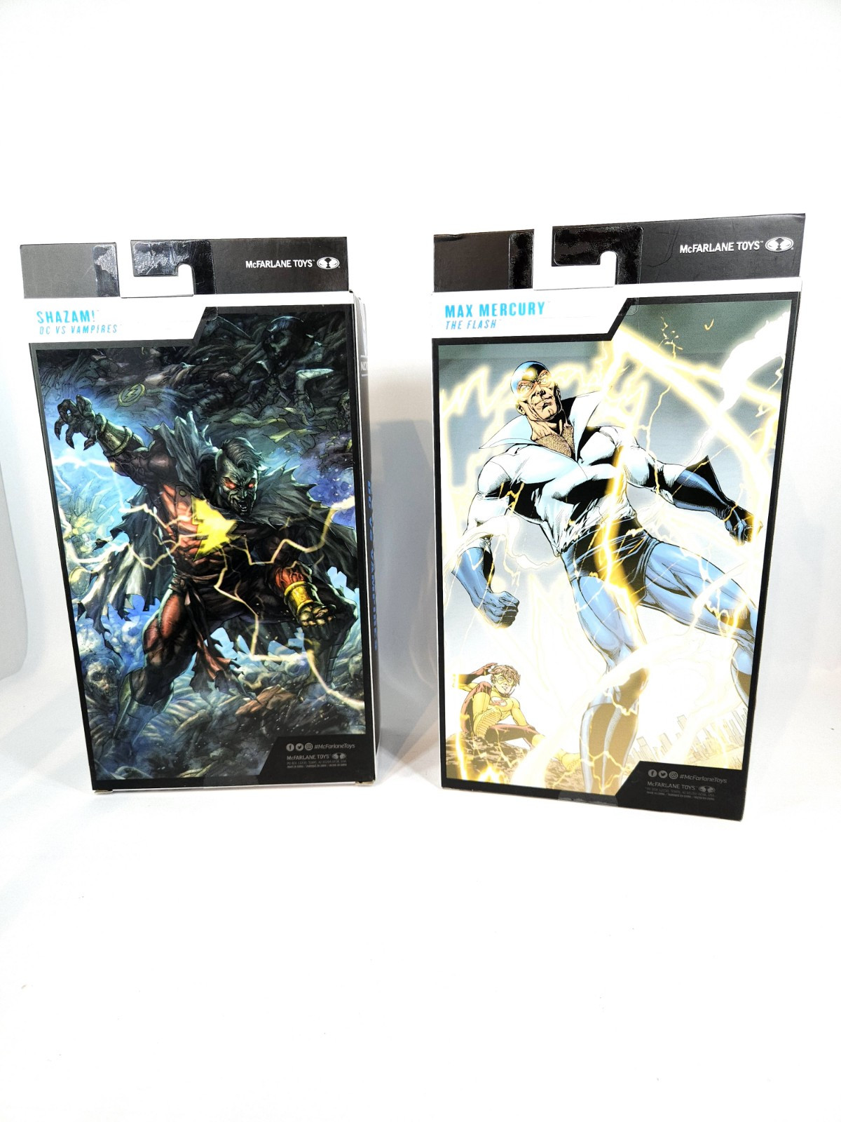 McFarlane DC Multiverse Gold Label Max Mercury Shazam 7 Inch Figures Sealed