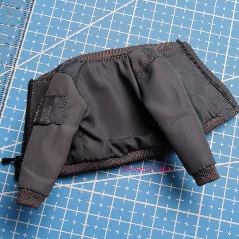 1/12 Scale Flight Jacket Coat Model For 6&Prime; Male Action Figure Body (No Figure)