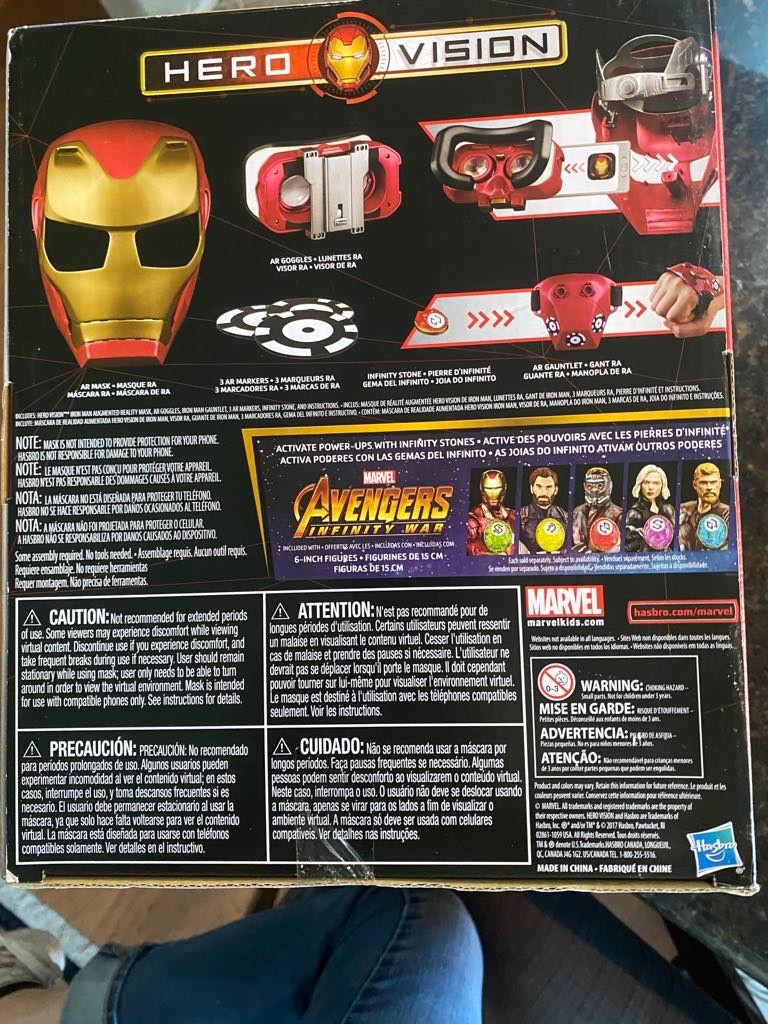 MARVEL AVENGERS Augmented Reality Experience Infinity War Hero Vision *Unopened