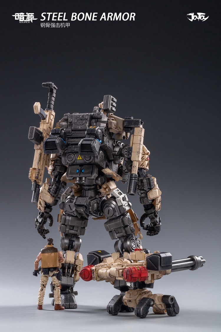 JOYTOY Steel Bone Armour Desert Ver Mecha 9&Prime; Robot & Pilot 1/25 Figure US SHIP