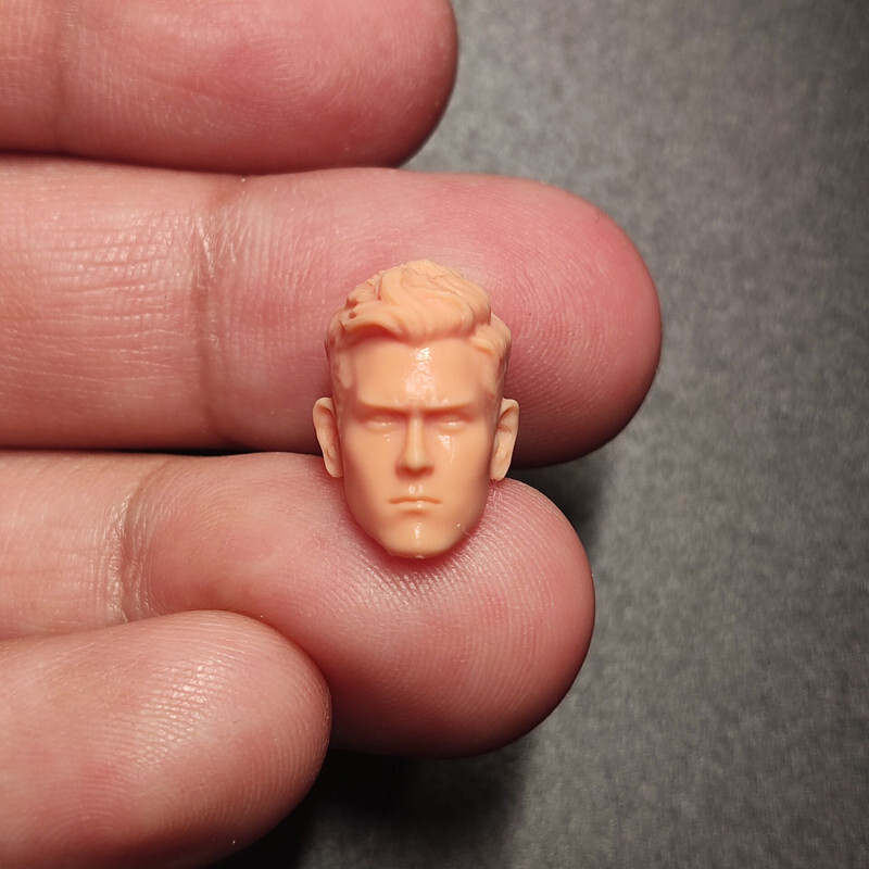 1/24 Scale Asian Stars Eddie Peng Yuyan Head Sculpt Unpainted Fit 2.5&Prime; Figure