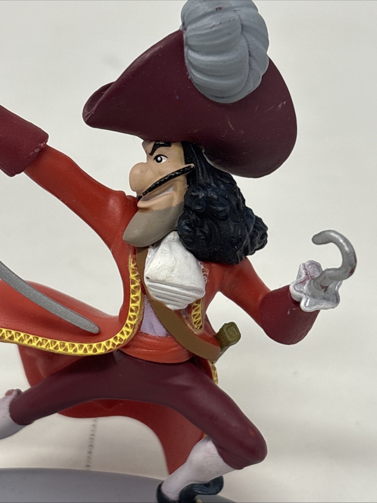 Disney Store Captain Hook with Sword Action Figure Cake Topper 3.5” PVC