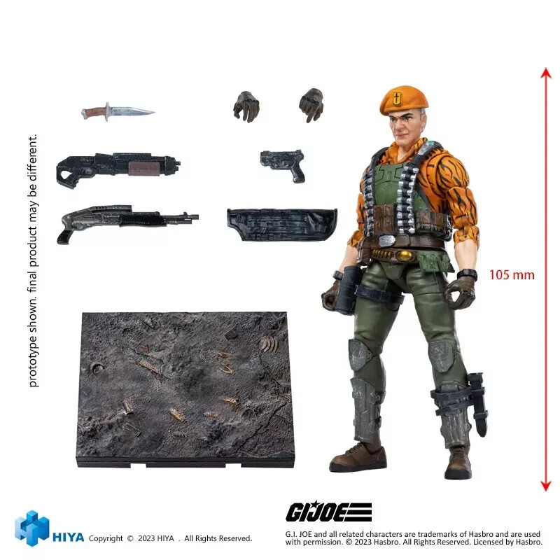 Hiya Toys G.I. JOE Flint Tiger Force Ver. 1/18 scale Exquisite G.I.Joe 105 mm