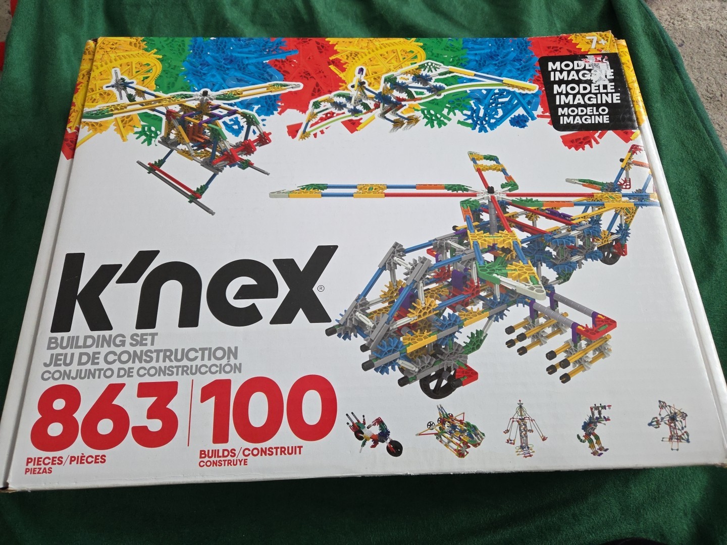 K’NEX Imagine Model Building Set 863 Pieces 100 Unsure If Complete. Used