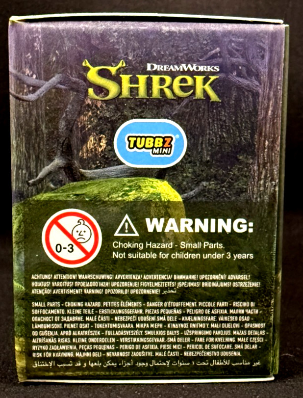 Mini Tubbz – Donkey – Shrek – Dream Works – Rubber Duck – Approx 2&Prime; High