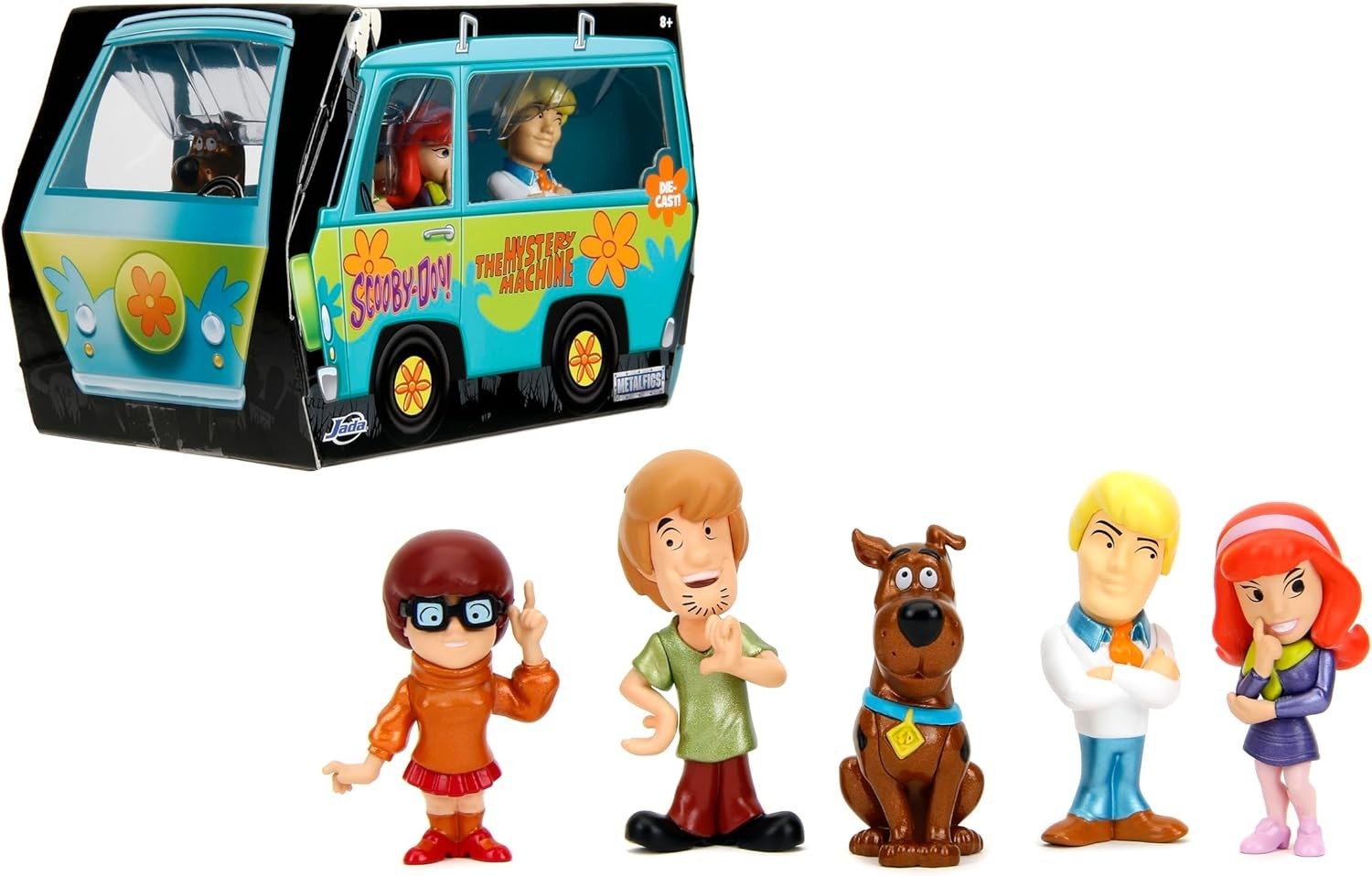 MetalFigs 2.5&Prime; Scooby-Doo 5-Pack Die-Cast Figures Shaggy Scooby Daphne Velma