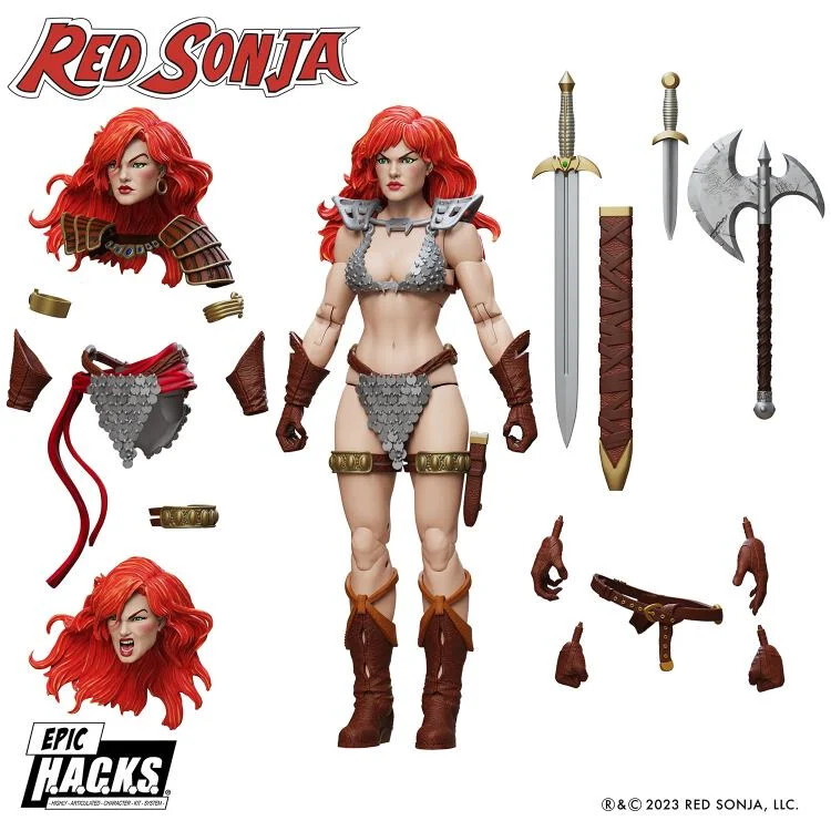 MEZCO KING CONAN HORSE RED SONJA DEMON MEDUSA VANAHEIM BEAR DRAGON 10 FIGURE LOT