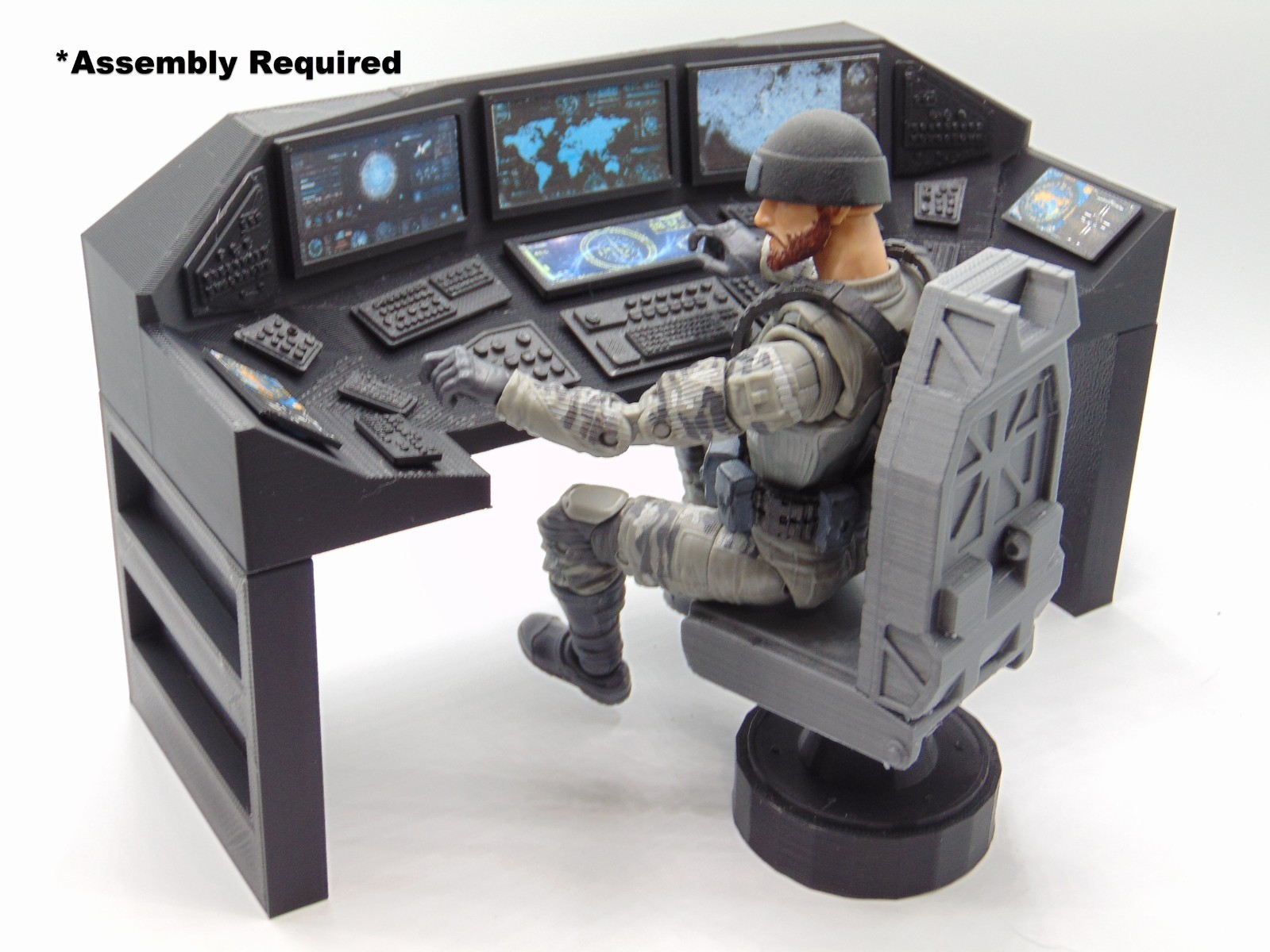 Custom 1:18 Computer Operator Control Station Set for eBay Buyer ID darthviard