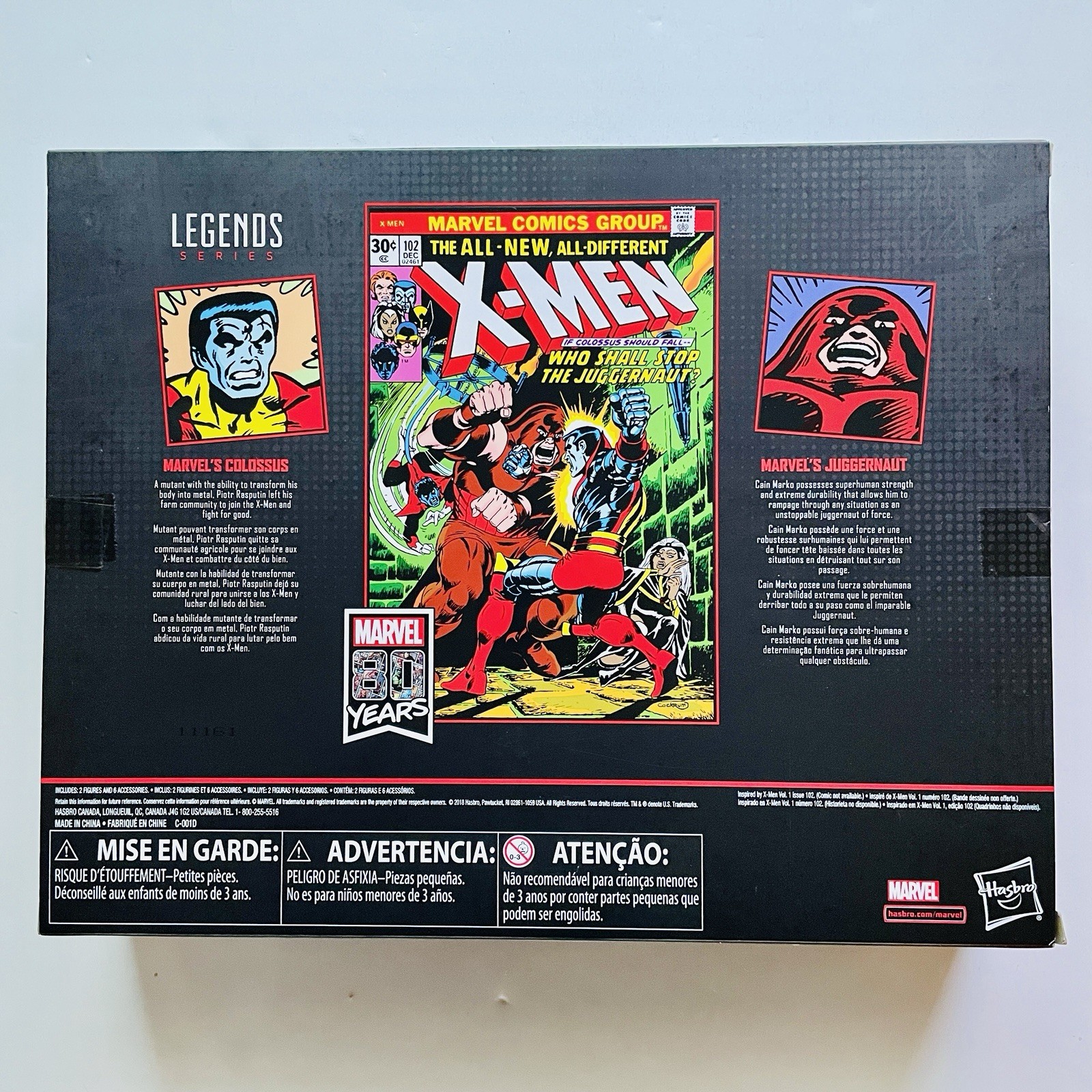 (2019) Marvel Legends: 80th Anniversary X-Men Colossus & Juggernaut 2-Pack NIB