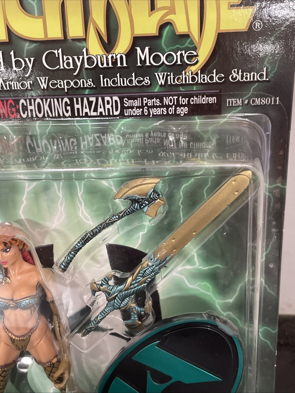 Medieval Witchblade Action Figure Bronze & Green 5.5&Prime;-w/Weapons & Stand New
