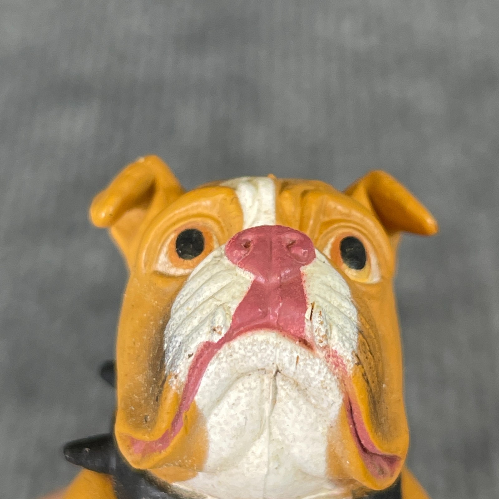 Vintage Y2K Hey Homies Hood Pups Bulldog Puppy Dog Spike Collar Mini Figure