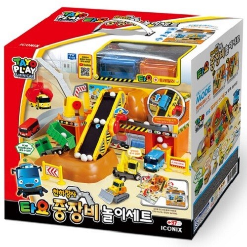 Tayo the Little Bus Heavy Equipment Play Set Construction Site Play KOREA TOY