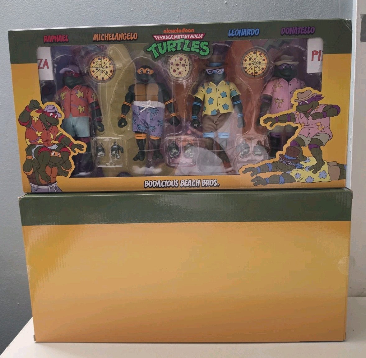 TMNT NECA Sewer Surfing Bodacious Beach Bros Set 2025 SDCC NEW Opened Box