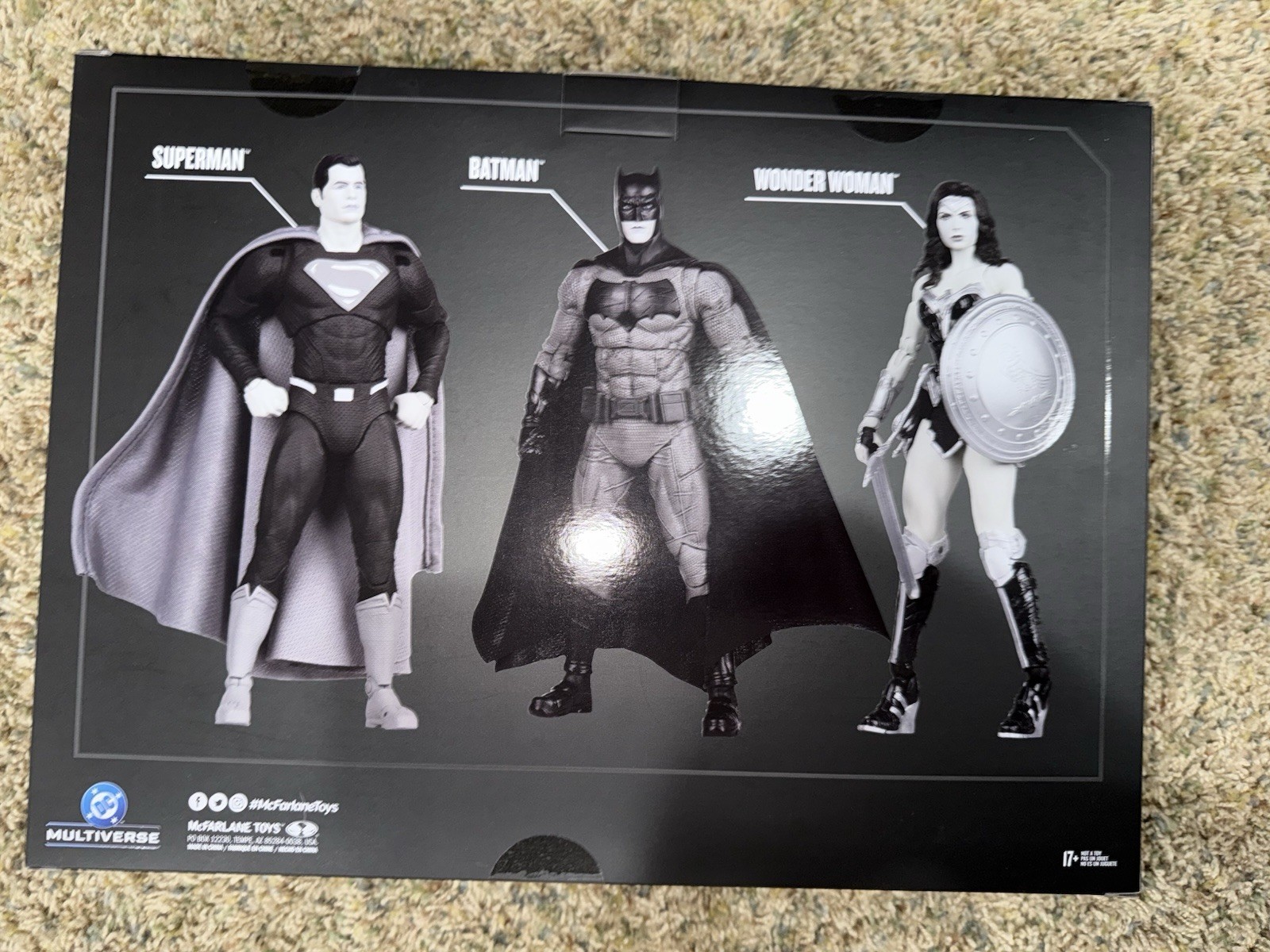 McFarlane DC Multiverse Collector’s Club Justice Is Gray Level 4 3 Pack