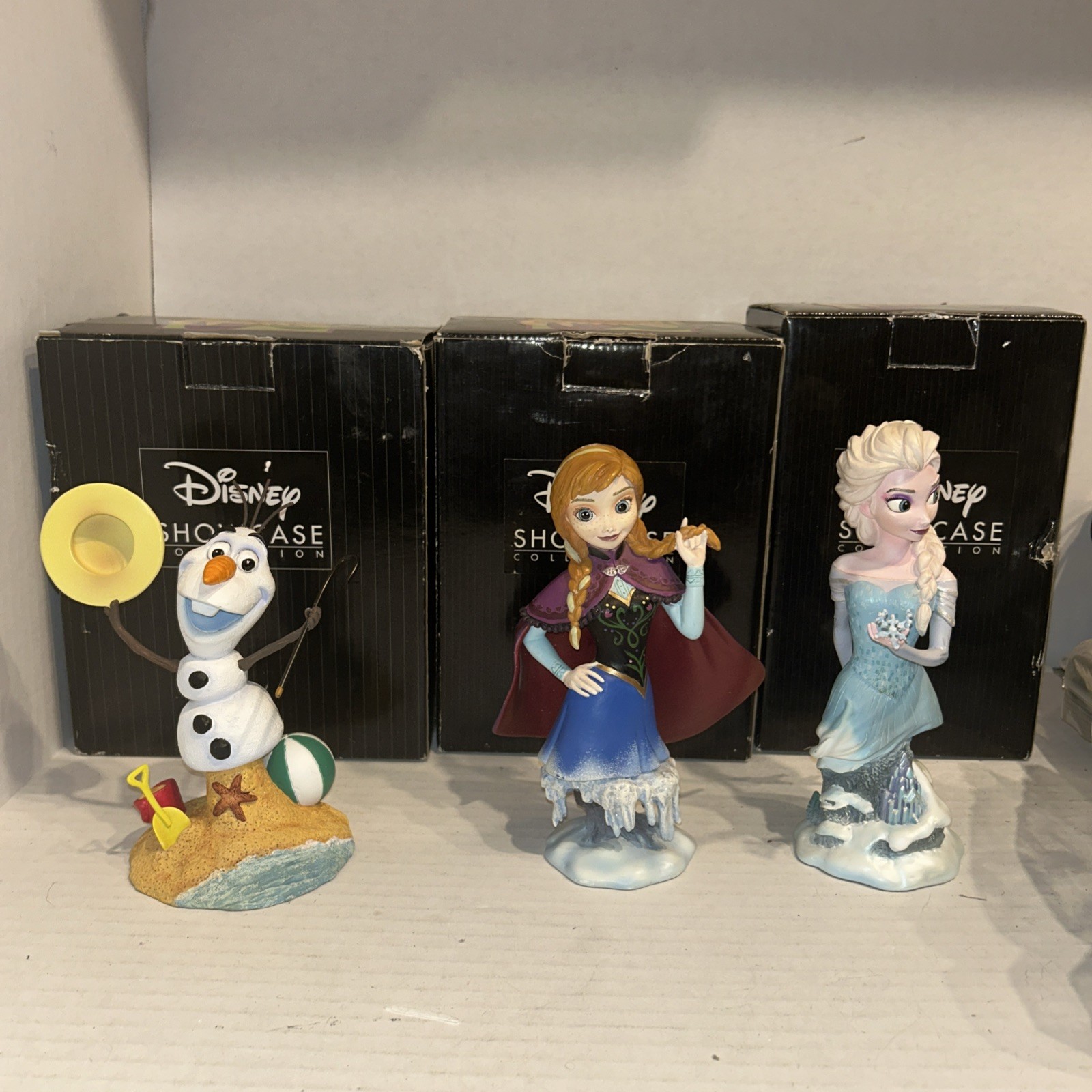DISNEY Showcase Collection GRAND JESTER STUDIOS FROZEN / ELSA, Olaf, ANNA SET