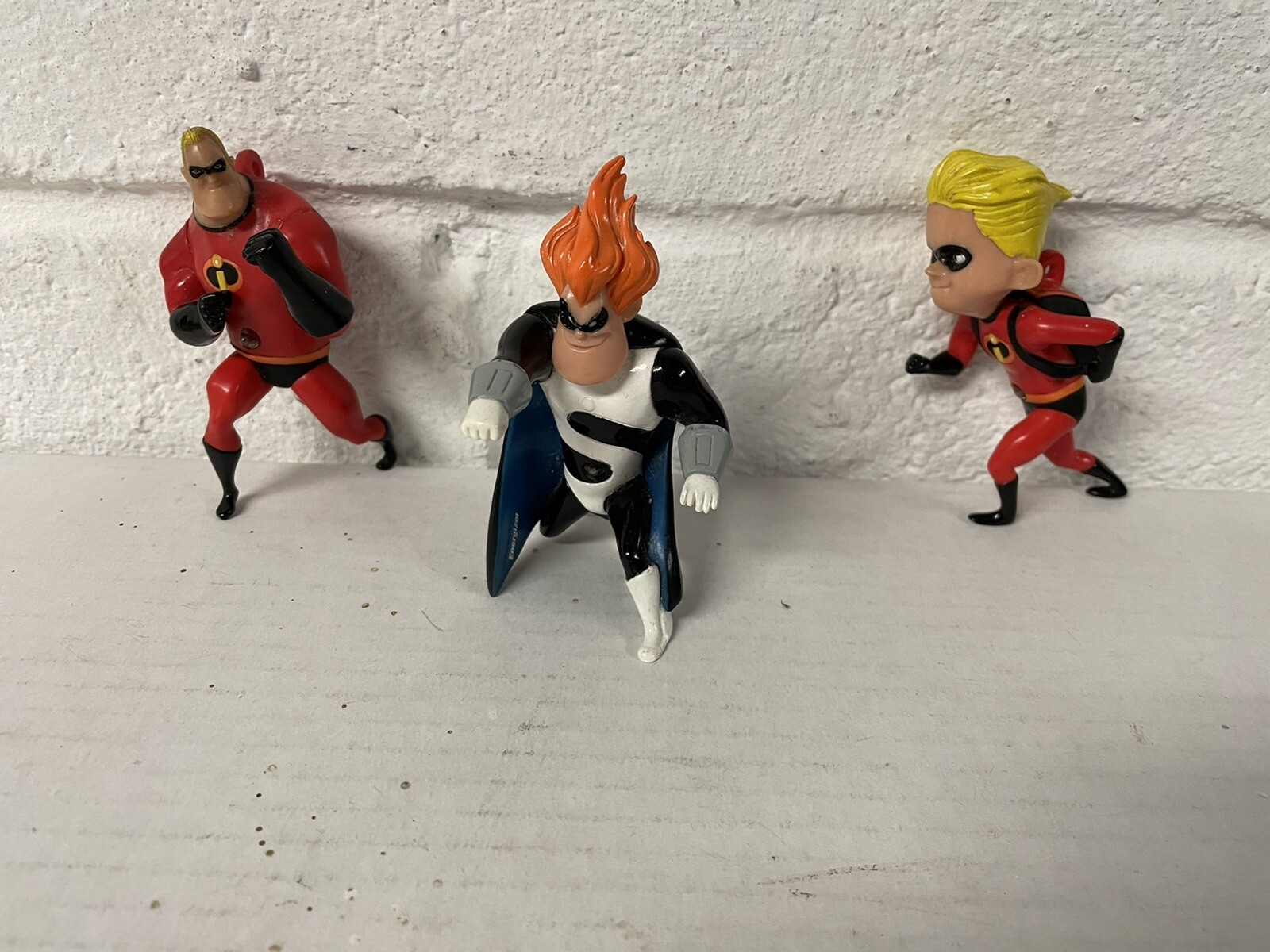 Disney Incredibles Energizer light Mr & Dash 3.5&Prime; Figures Not Working Lot Of 3