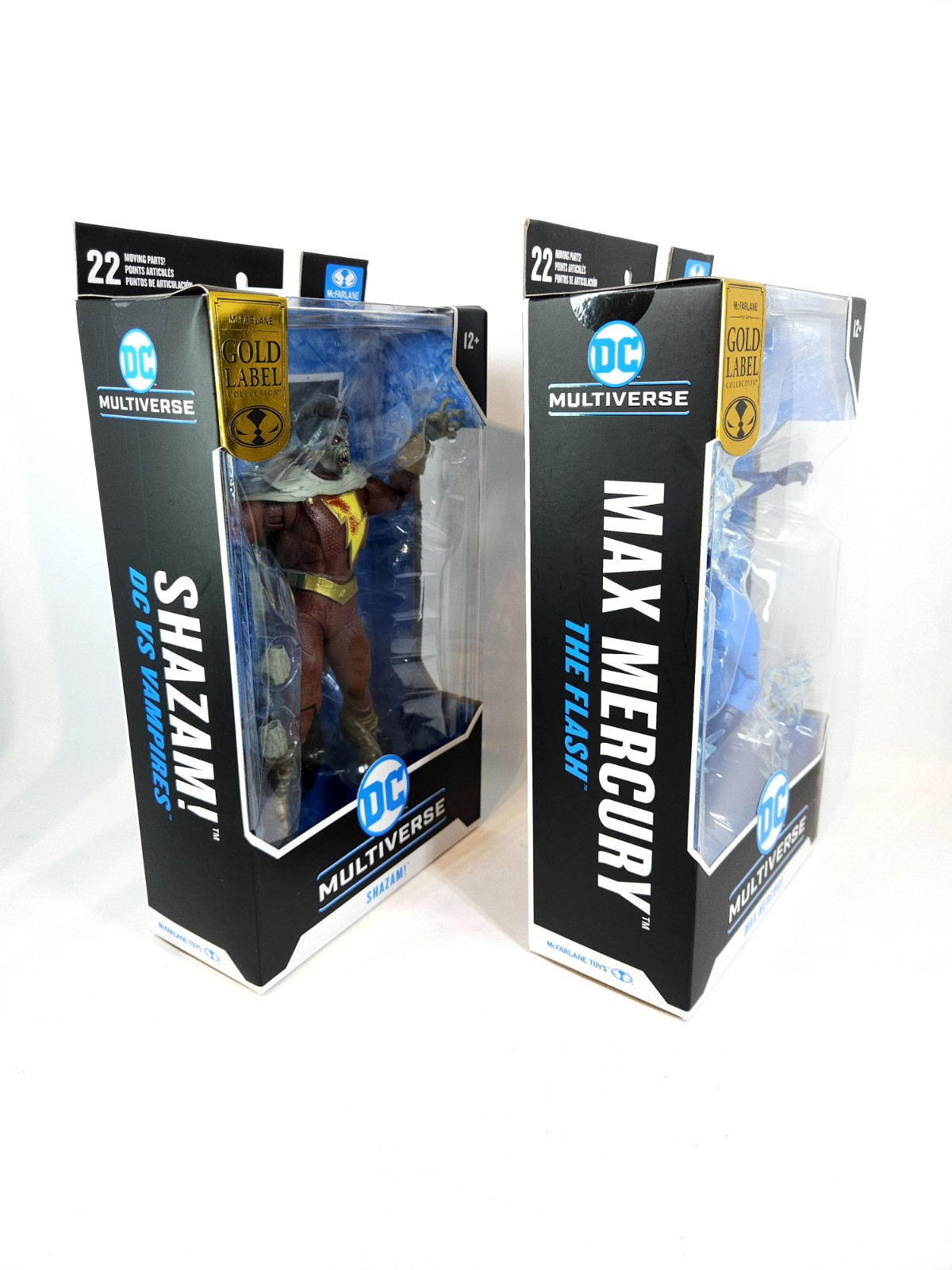 McFarlane DC Multiverse Gold Label Max Mercury Shazam 7 Inch Figures Sealed