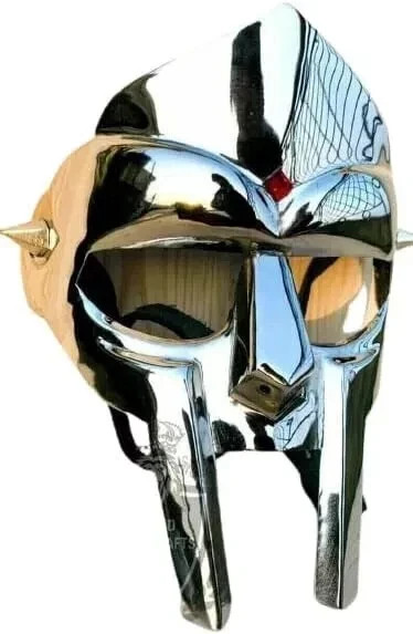 MF Doom Mask Gladiator Mad-villain Face Armor Medieval Helmet