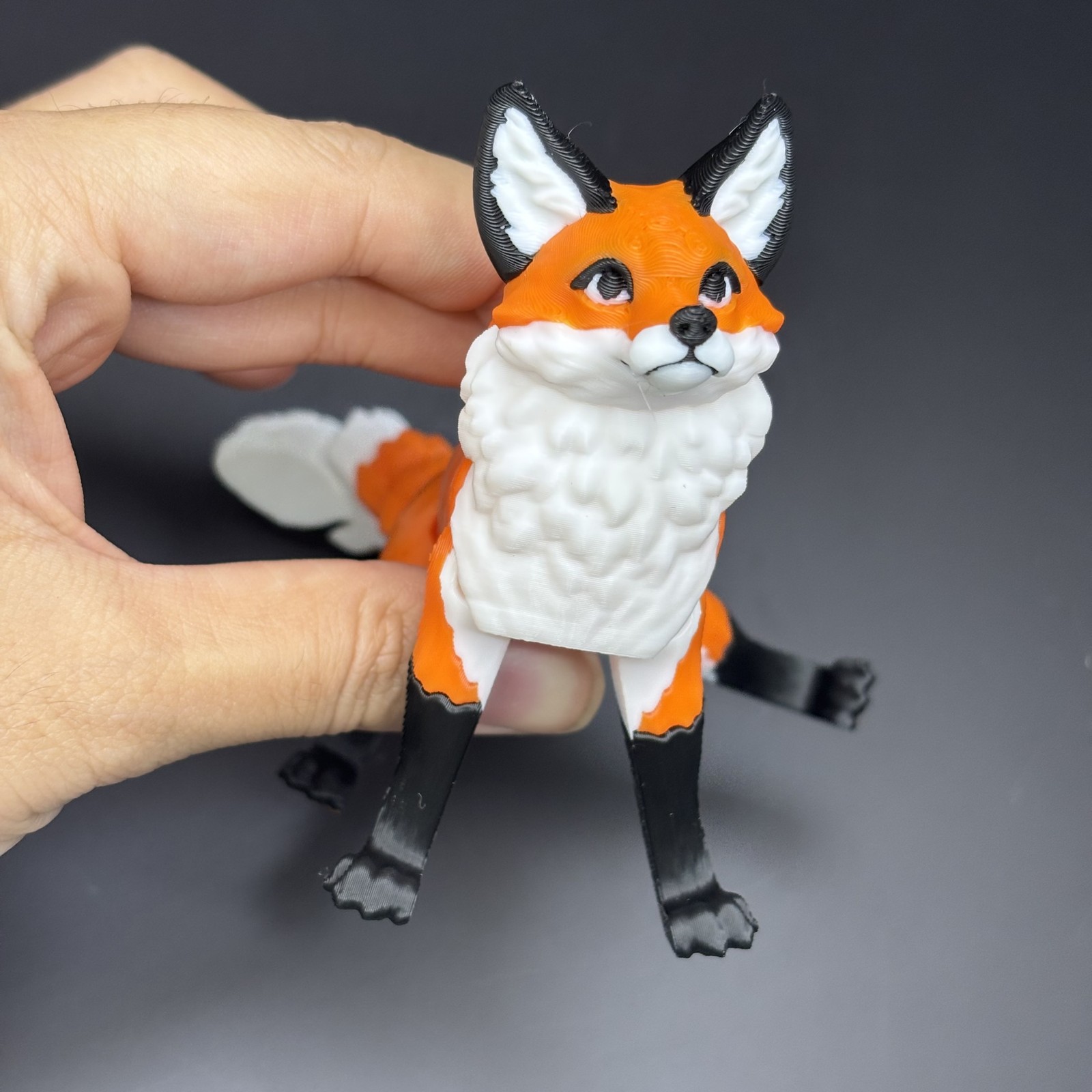 12cm Fox Posable Eco-friendly Safe Precision-printed Gift Toy 3DPrinted Ordinary
