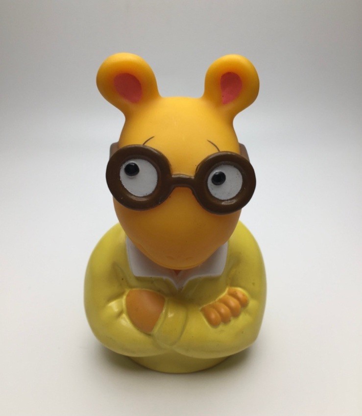 Vintage PBS Arthur the Aardvark Collectible Bottle Topper Toy Figure