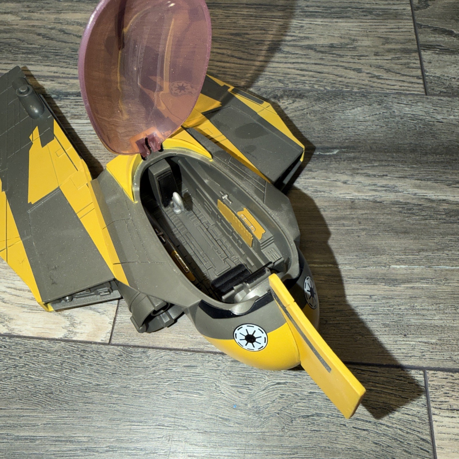 Hasbro Star Wars V-Wing Starfighter Plane- 2008. Incomplete Sold As Is.