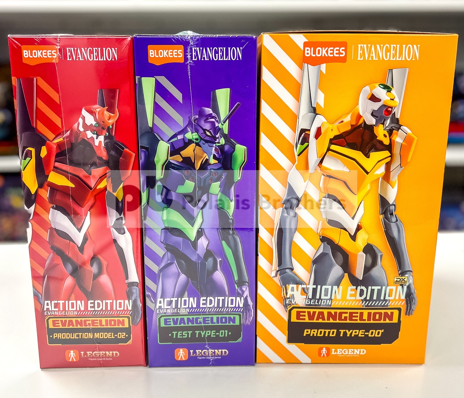 Blokees Action Edition Evangelion Unit Type 00 01 02 – In Hand! Free Shipping!