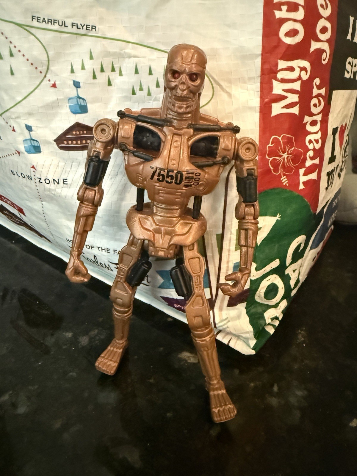 1991 Gold Metal-Mash Terminator 5.5&Prime; Carolco Kenner Action Figure Terminator 2