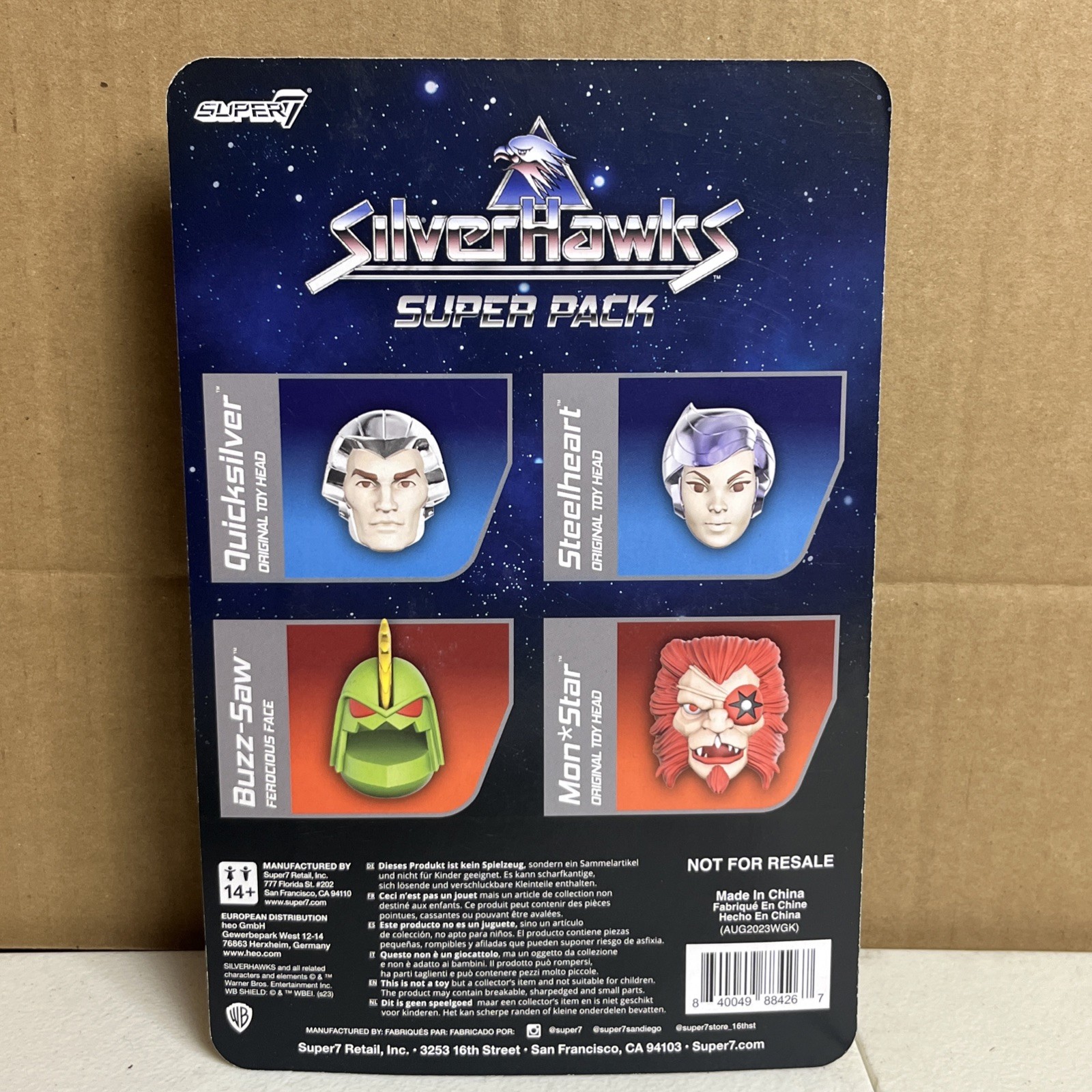 Super 7 Silverhawks Ultimates super pack Quicksilver Steelheart Monstar sealed