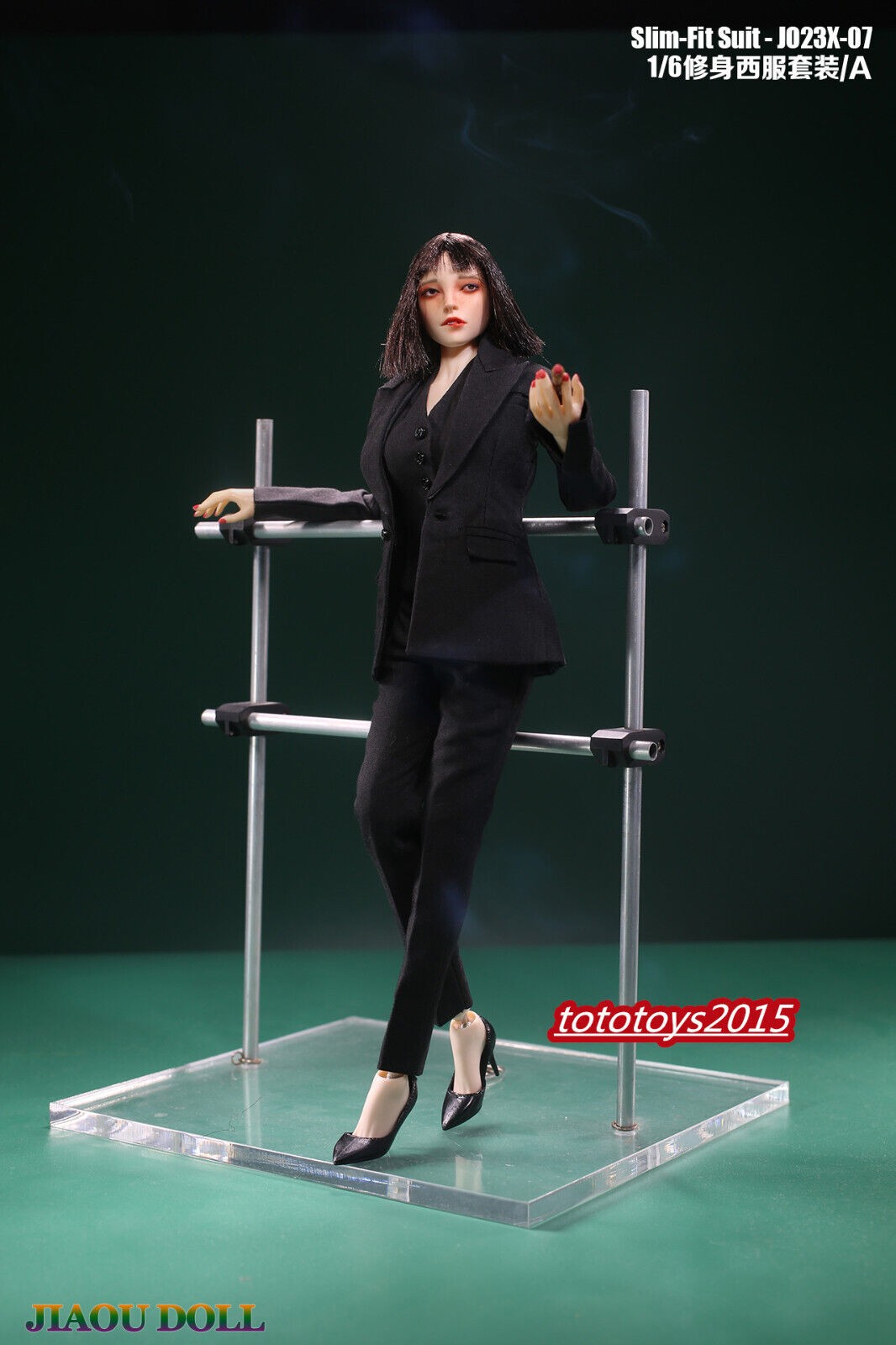 JO23X-07A 1/6 Slim Suit Coat Pants Vest Clothes Set Fit 12 »Female PH TBL Figure