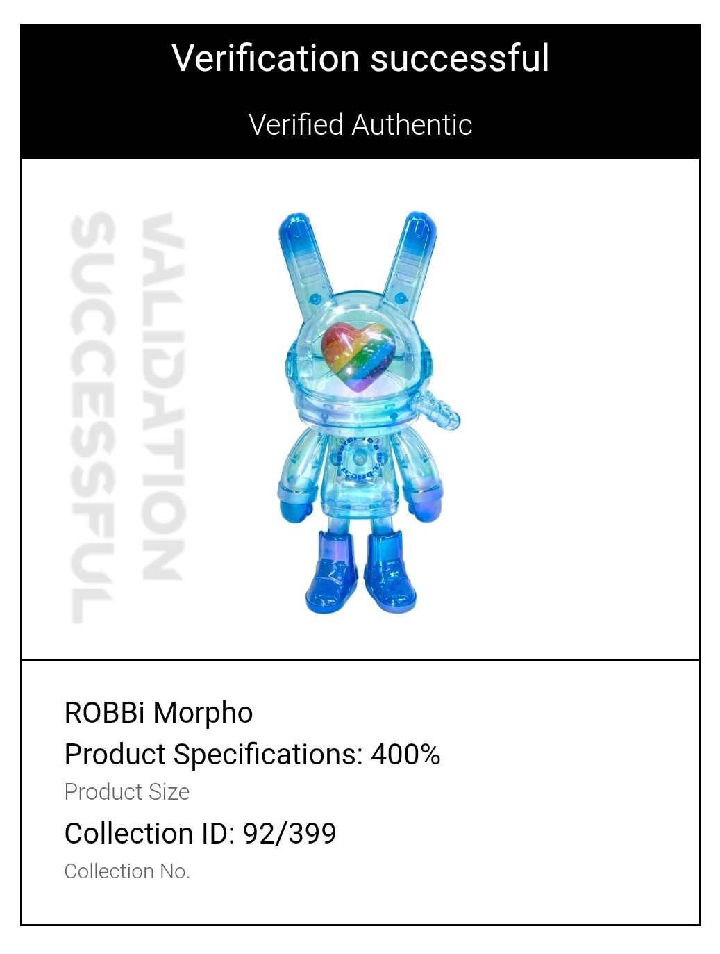 ROBBiART – 400% Morpho, Limited Edition (#92/399)