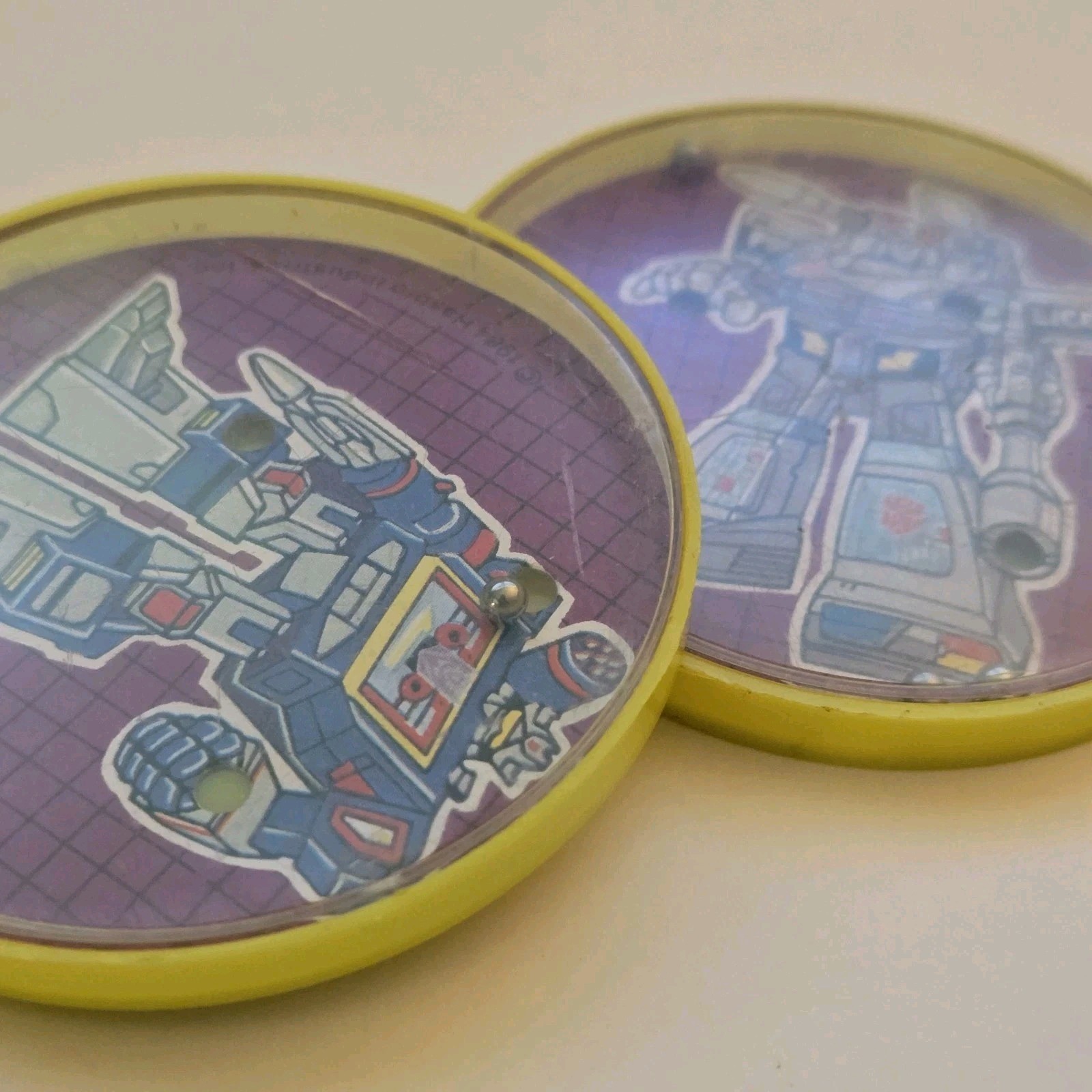 Vintage 1984 Transformers G1 Party Favors SOUNDWAVE & PROWL Ball Puzzles