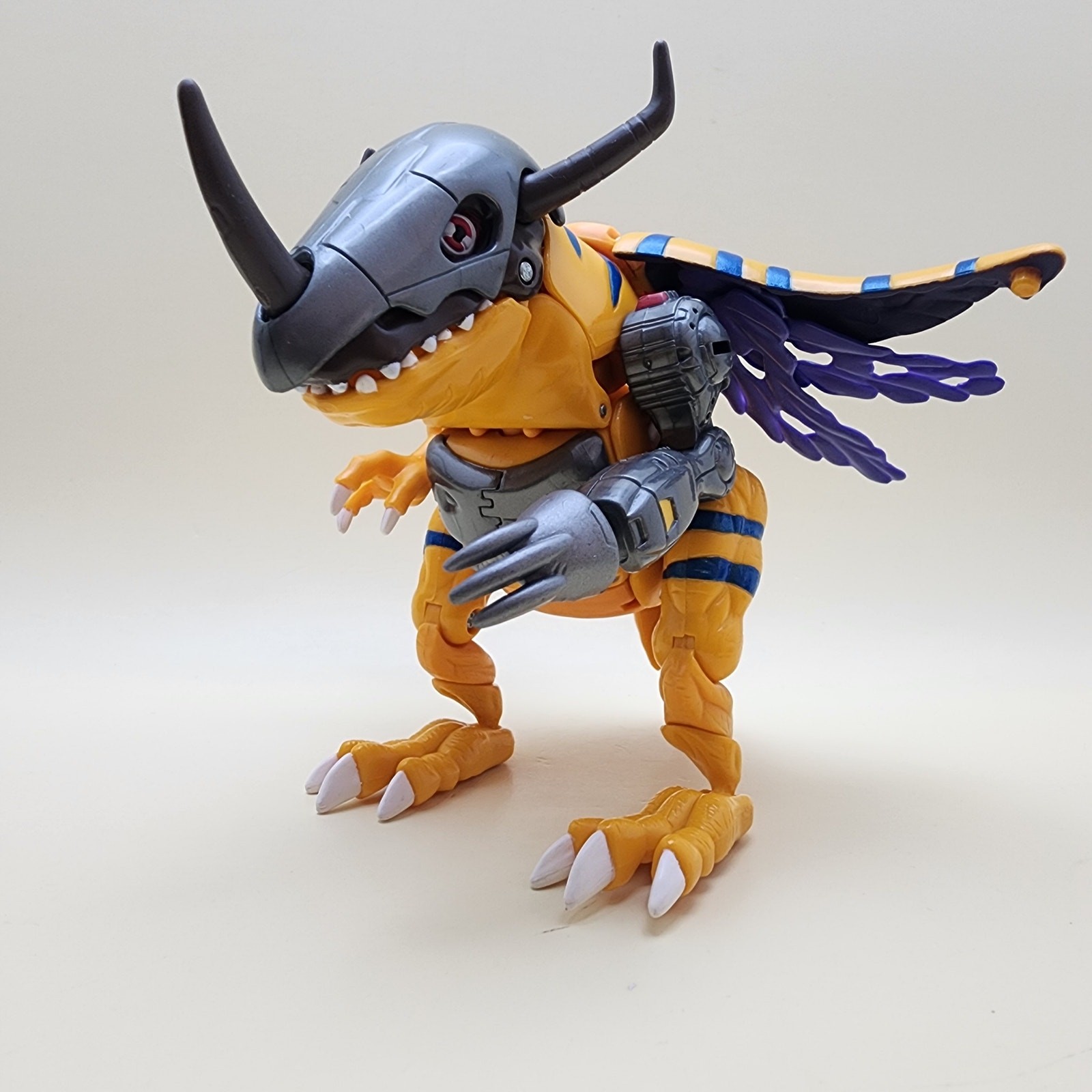 DIGIMON (Vintage 1999) METALGREYMON Greymon 6&Prime; Digivolving [100% COMPLETE]