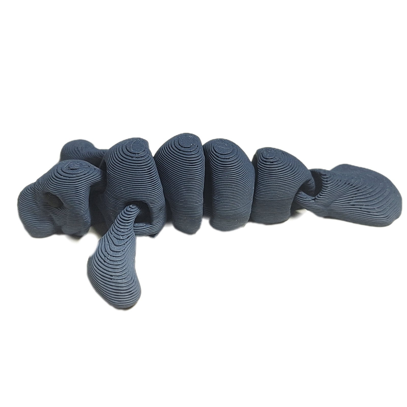 FlexiMech Micro Manatee 3d Printed 1.5&Prime; Flexible Articulated Fidget Toy